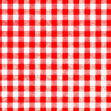 Counter rolls gift wrapping paper red with white checkered on strong ribbed white paper.
 