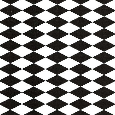 Gift paper counter roll, white with black diamond with pressed stripes, rolls of 50 meters, choose at least 4 articles in an assortment box.
 