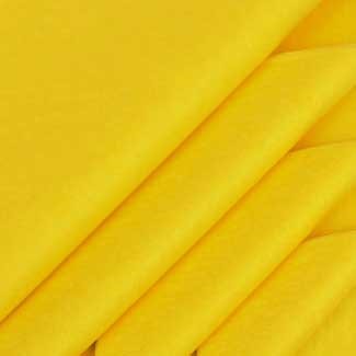 Yellow luxury tissue paper, quality 17 grams colourfast chlorine and acid free.
 