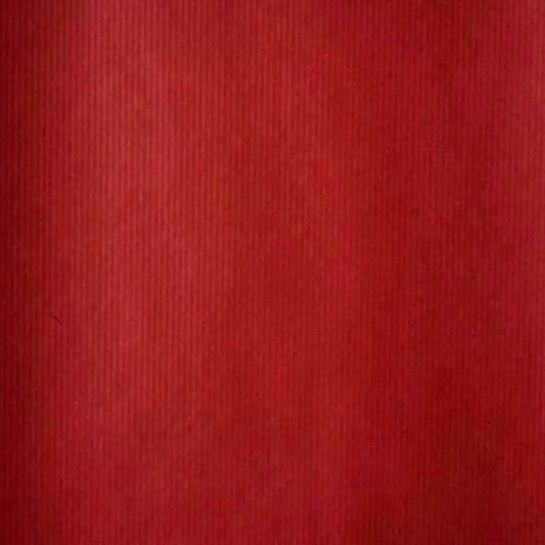 Plain red gift paper plain red on ribbed brown kraft paper.
 