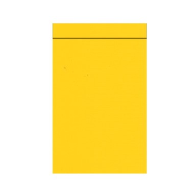 Gift bags with 2 cm flap, solid yellow outside and inside on strong narrow ribbed matte paper.
 