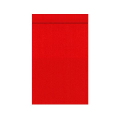 Gift bags with 2 cm flap, outside and inside solid red on strong narrow ribbed matte paper.
 