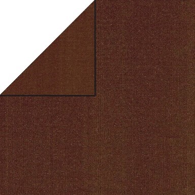 Gift paper on the front in solid brown, behind solid brown on strong narrow ribbed matte paper.
 