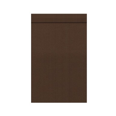 Gift bags with 2 cm flap, outside and inside solid brown on strong narrow ribbed matte paper.
 