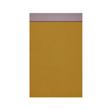 Gift bags with 2 cm flap, ocher yellow outside and lilac inside on strong, very smooth matte paper.
 