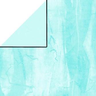 Gift wrapping paper matte icy blue river with silver stream reverse side plain ice blue on strong paper.
 