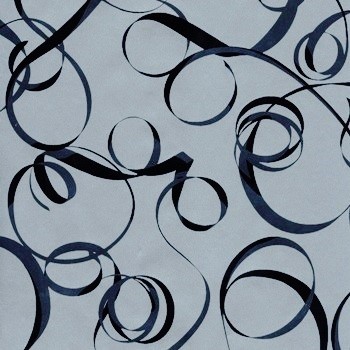 Gift wrapping paper silver with black ribbon on glossy strong paper.
 