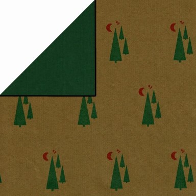  christmas wrapping paper stars red with green background on on the back solid red on white striped paper.
 