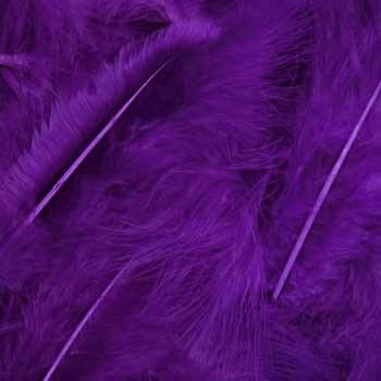 Feathers 40 grams per pack, color violet
 