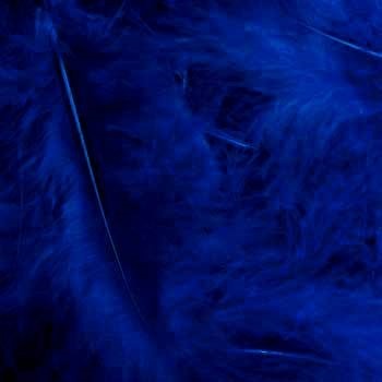 Feathers 40 grams per pack, color royal blue
 