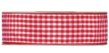 Checkered ribbon red-white
 