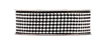 Checkered ribbon black-white
 