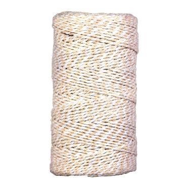 Packing rope of cream with white cotton.
 