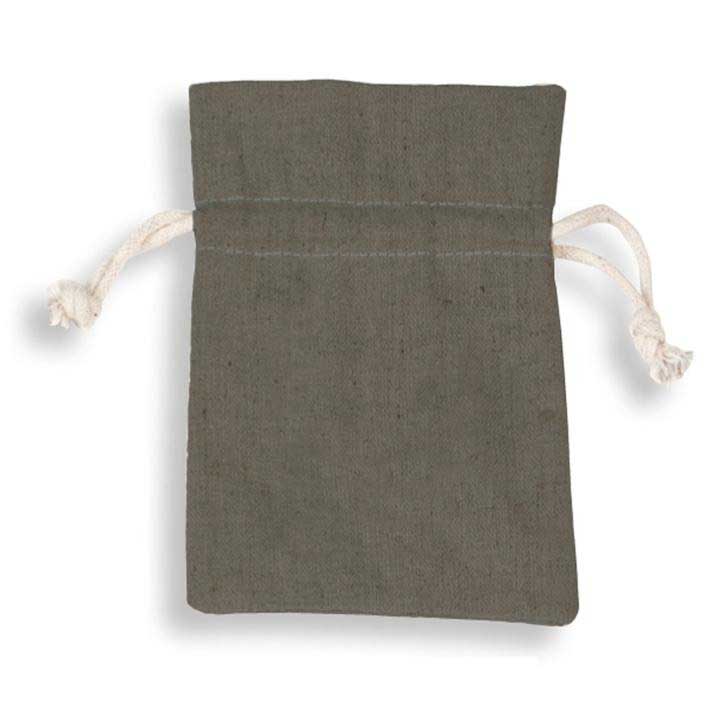 Luxurious and sturdy cotton gift bags in grey.
 