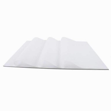 Snow white tissue paper, quality mg 17 grams colourfast.
 